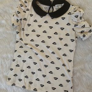 Blouse with Peter Pan collar